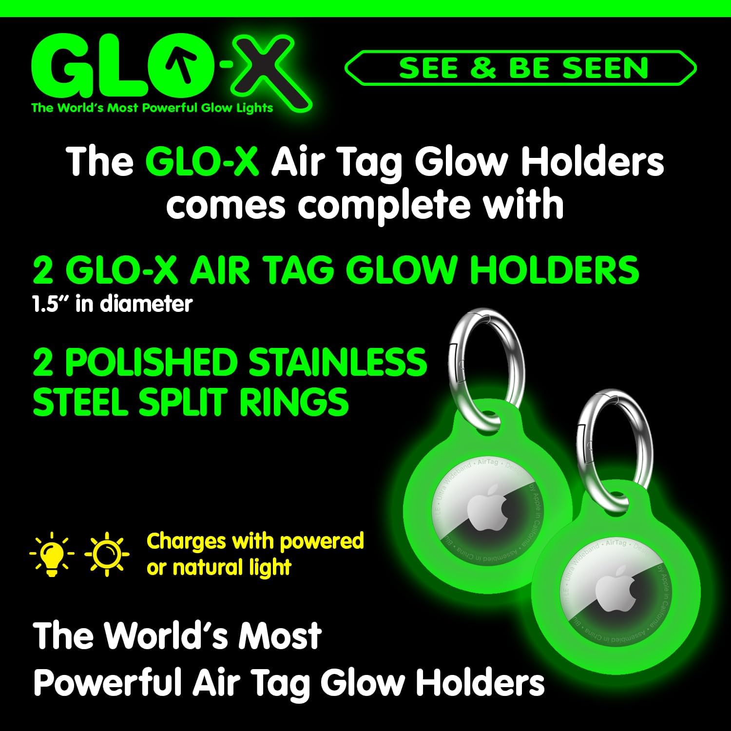 GLO-X Apple Air Tag Glow Holder - Image 6